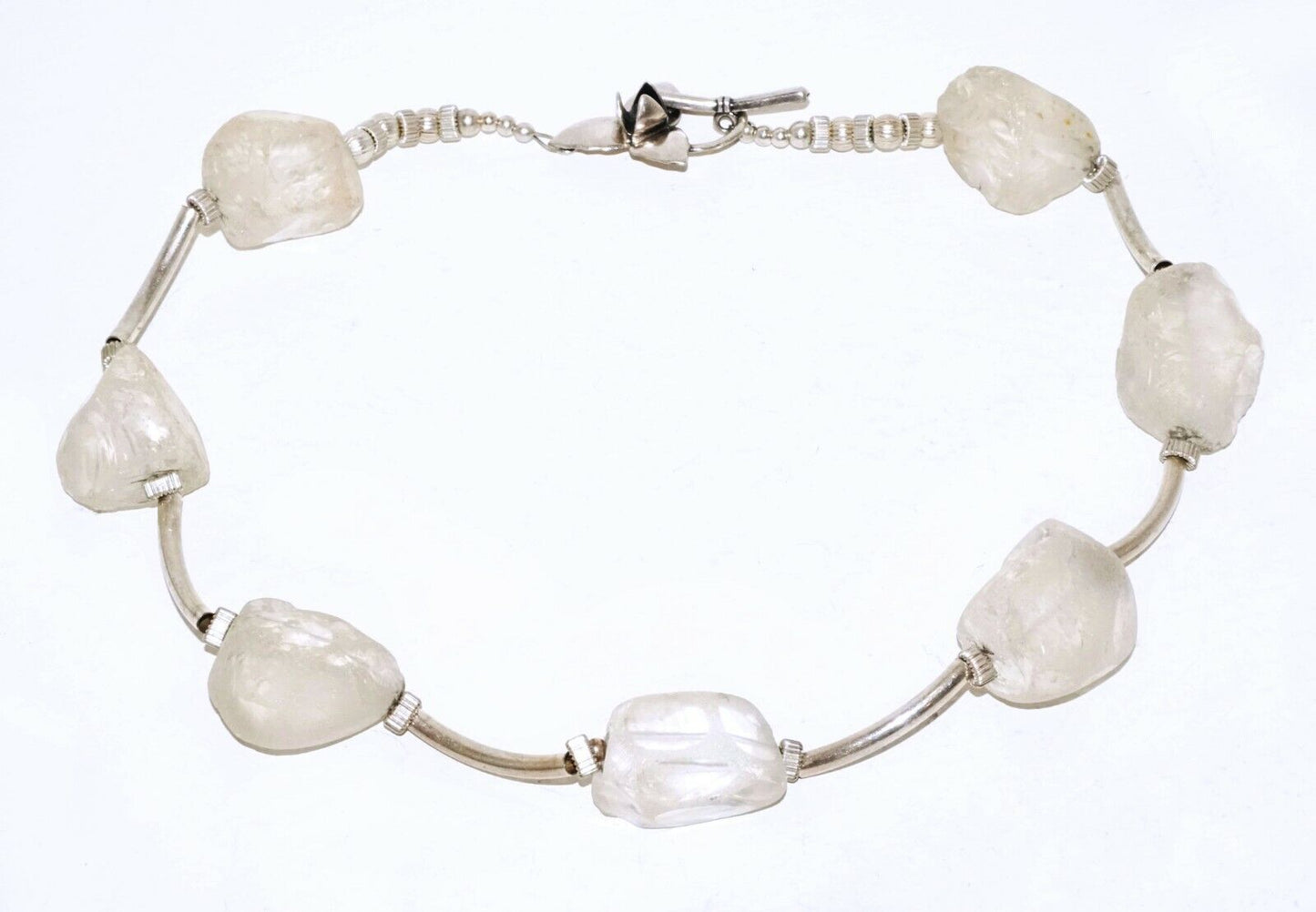 Hawaii Clear Quartz & Silver Bead Necklace Annalise Vogel’s ALV Designs (LeP)#4