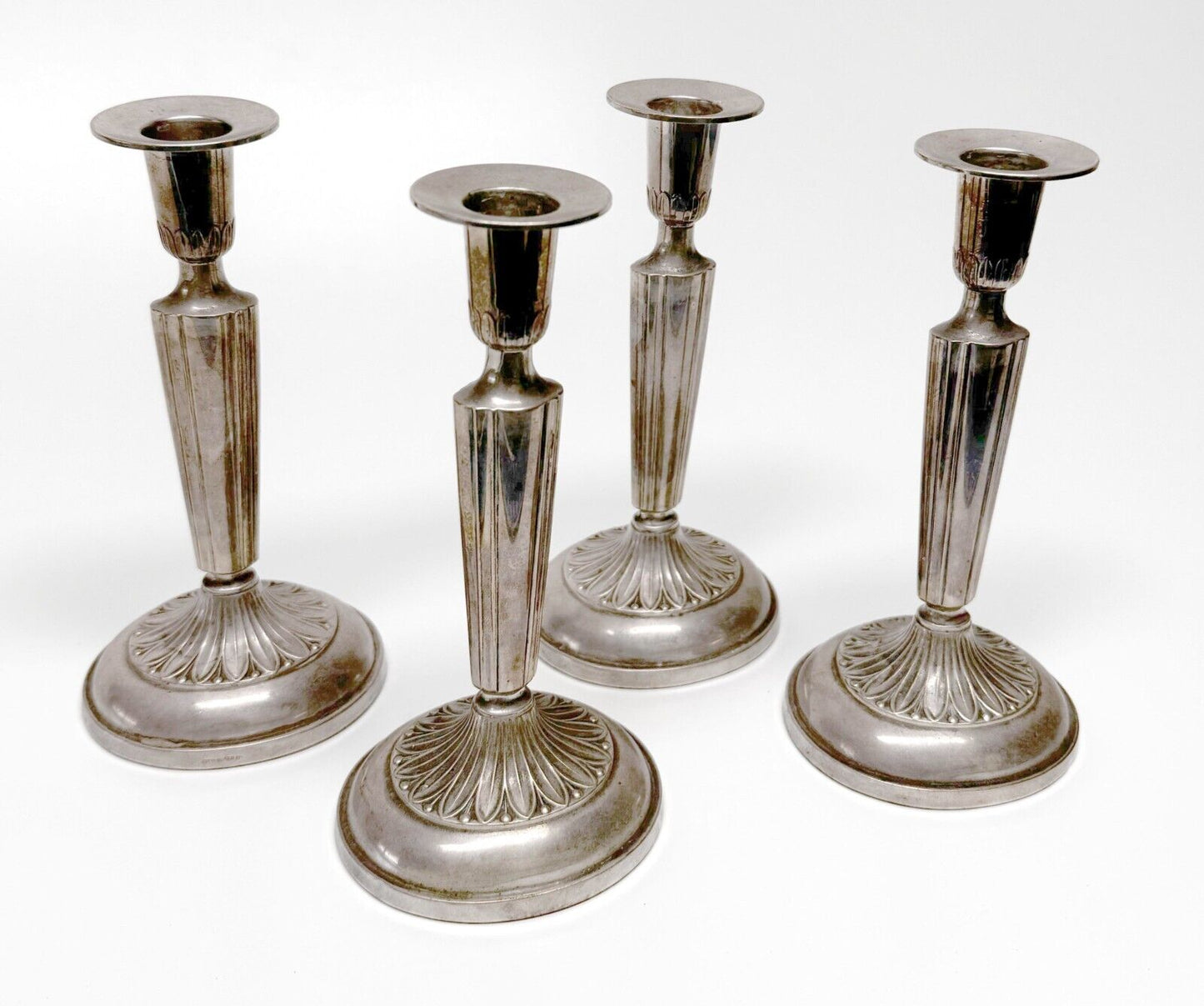 1972 Swedish Sterling 6x Candlesticks w K& RC Hallmark (MaC)