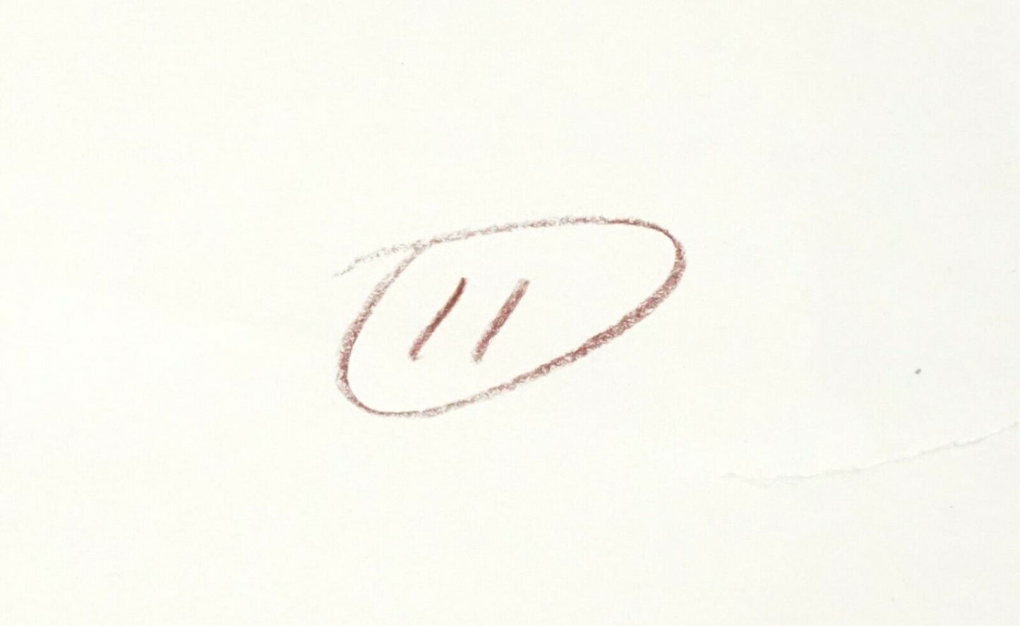 Hawaii Red Conte Crayon Drawing Bending Male Nude Study Snowden Hodges (Sho)#11