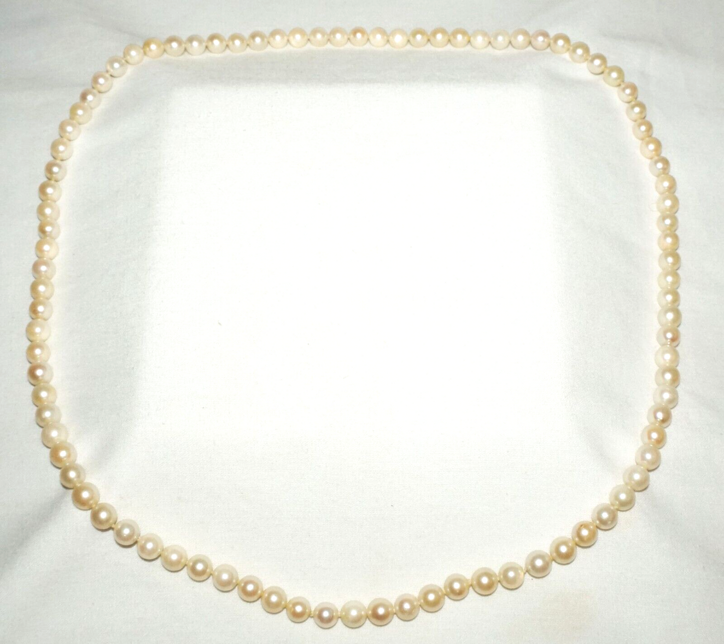 Vintage Pearl Necklace 28" no Clasp (FeD)#6