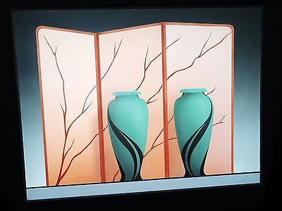 1983 American Oil Painting "Behind the Screen" by William Todd Haile (Gen)