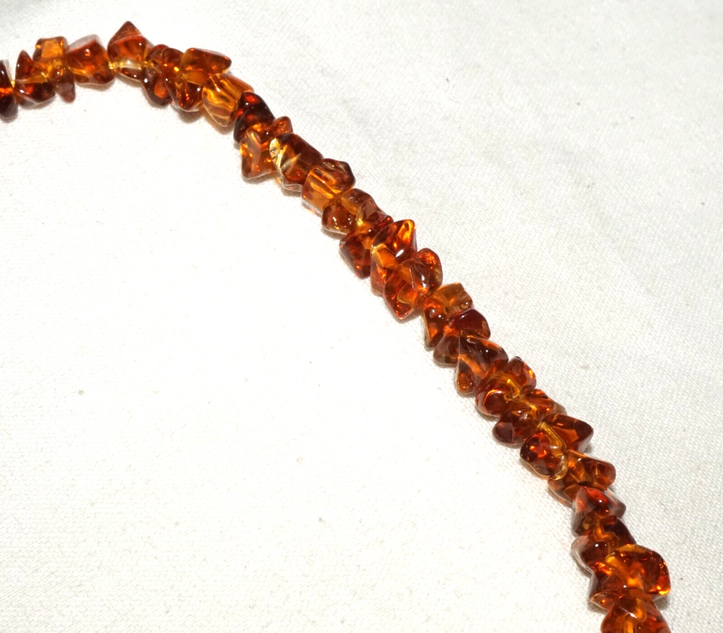 Vintage Japanese Golden Topaz Chip Bead Necklace (InS)L6