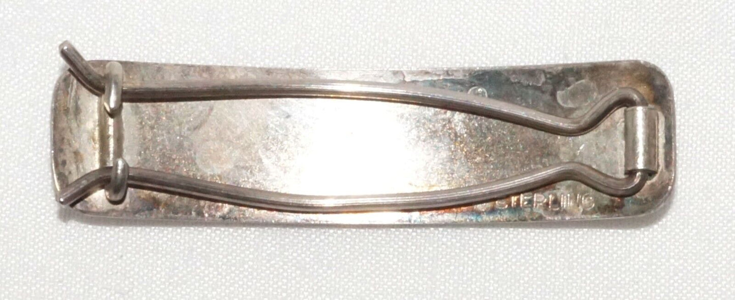 Vintage Georg Jensen Style Sterling Hair Clip w Acorn Accent (QuC) 24