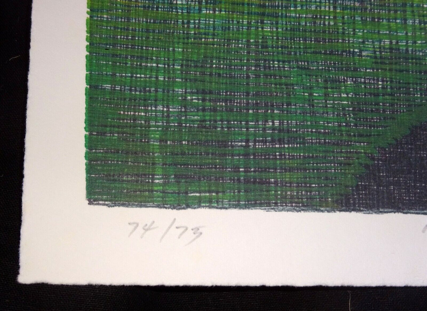 02 Hawaii Woodcut Print 74/75 "Vertical Light" by Hiroki Morinoue (b.1947)(AHB)