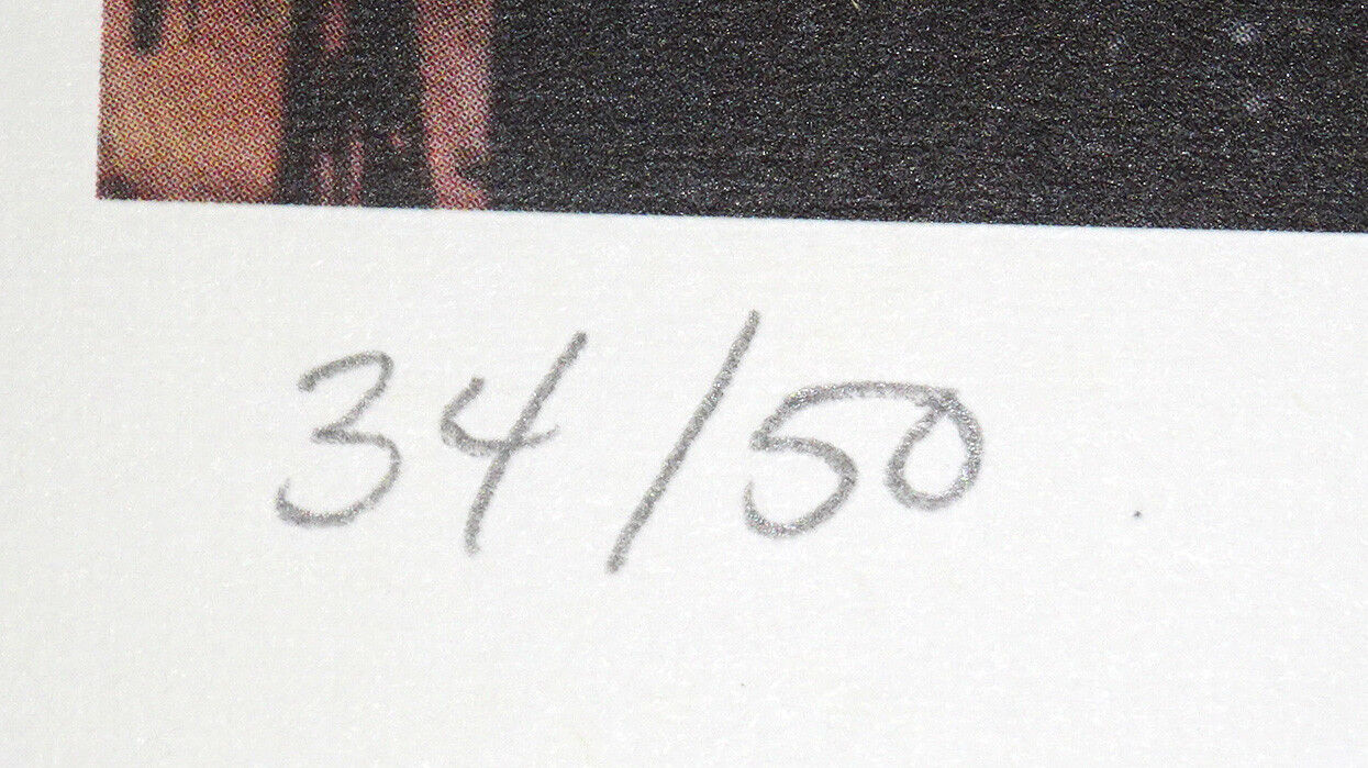 2017 Hawaii Abstract Print 34/50 "Hoka & Palms" by Allyn Bromley (b1928) (Ahb)