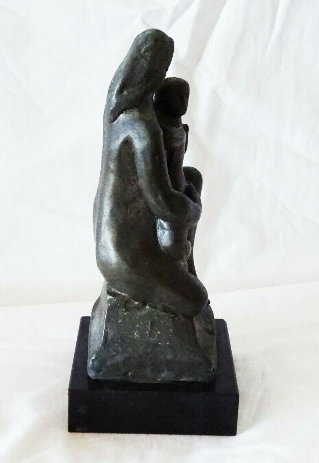 1926 US Sterling Silver Sculpture Mother & Child William Zorach (1887-1966)(New)