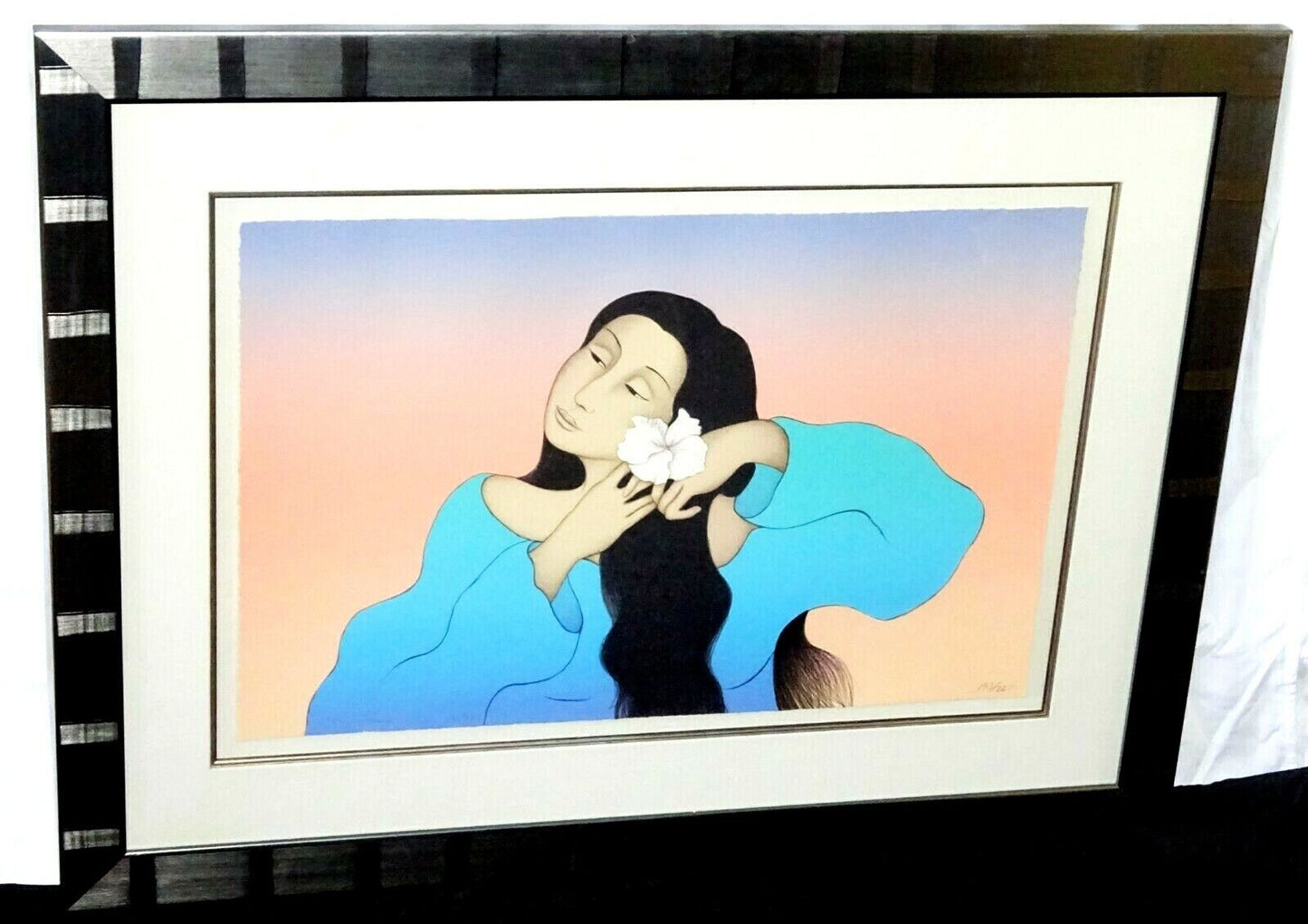 1988 US Serigraph Print 193/225 "Arranging Hair" signed by R.C. Gorman (DaM)