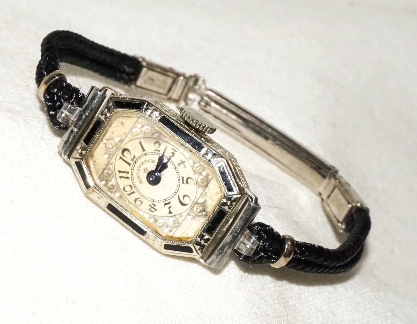 1920s Swiss 14k White Gold Ladies Wristwatch by Hoffman Watch Co. (BeM)#5