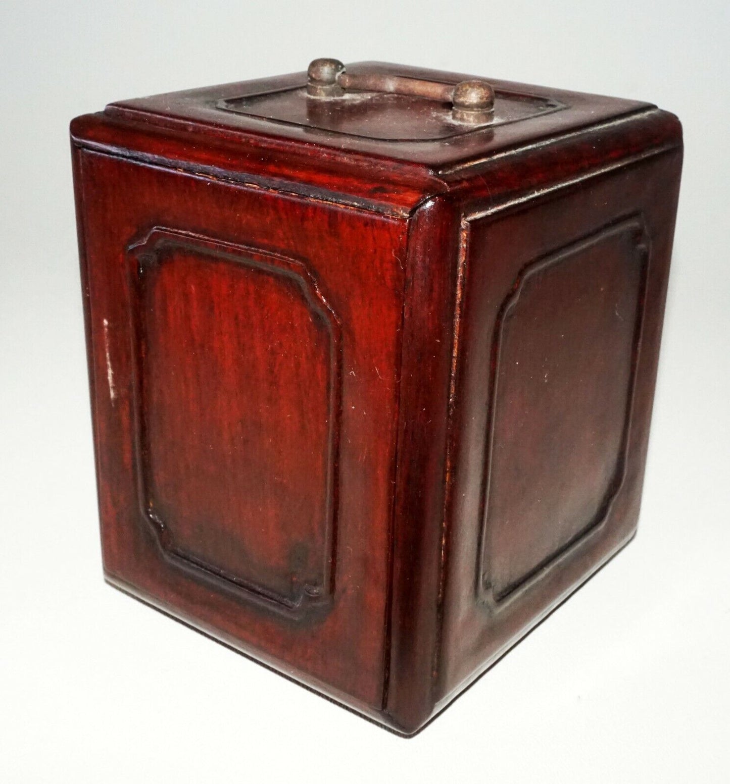 20C Chinese Hardwood 3x Drawer Mini Travel Chest w. Handle (CWo)