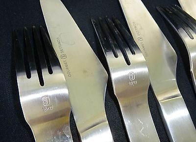 36x Mid Century Style Pure Pat Stainless Flatware Set by Gourmet Settings (Gem)