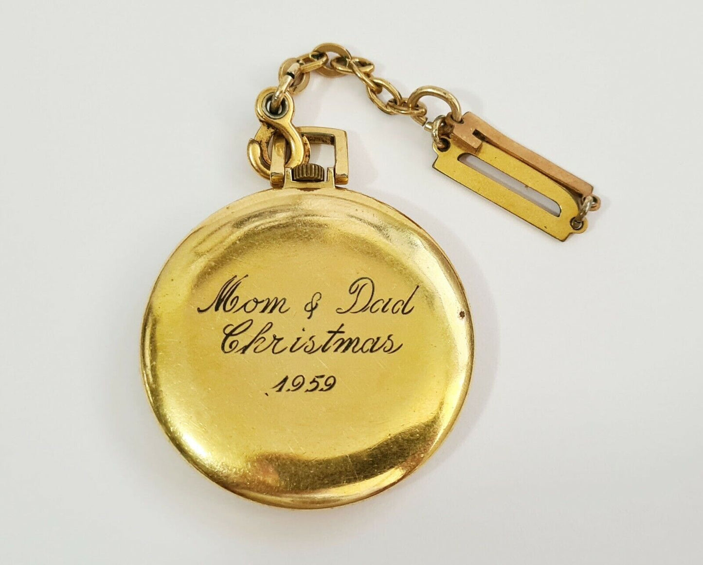 1950s Swiss Pronto Watch Co. Gold Plated Pocket Watch by G.B. Hudson Co. (AHB)