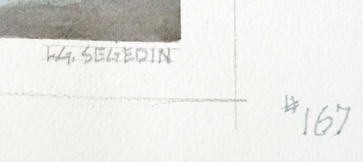 Hawaii Watercolor Painting Sunrise from Lanikai Beach by Larry Segedin #167