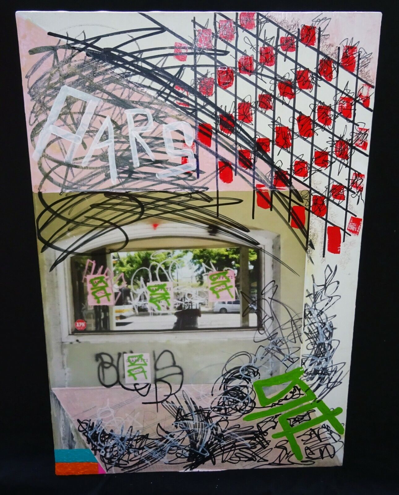 Hawaii Acrylic Mixed Media Painting No Graffiti Honolulu by Jerome Wallace (WaJ)