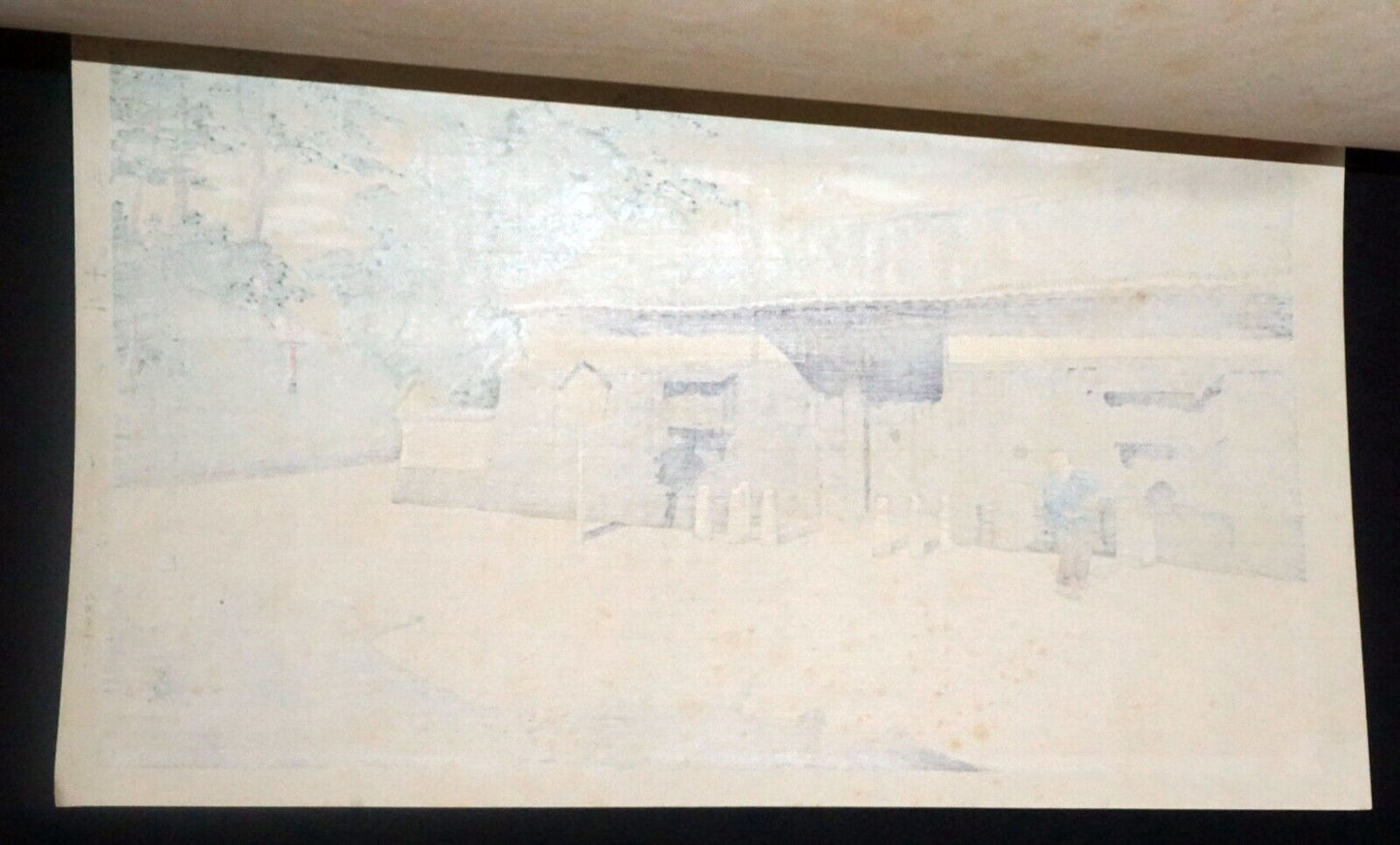1941 Japanese Woodblock Print Residence Ōishi Yoshio Tokuriki Tomikichirō (LLA)