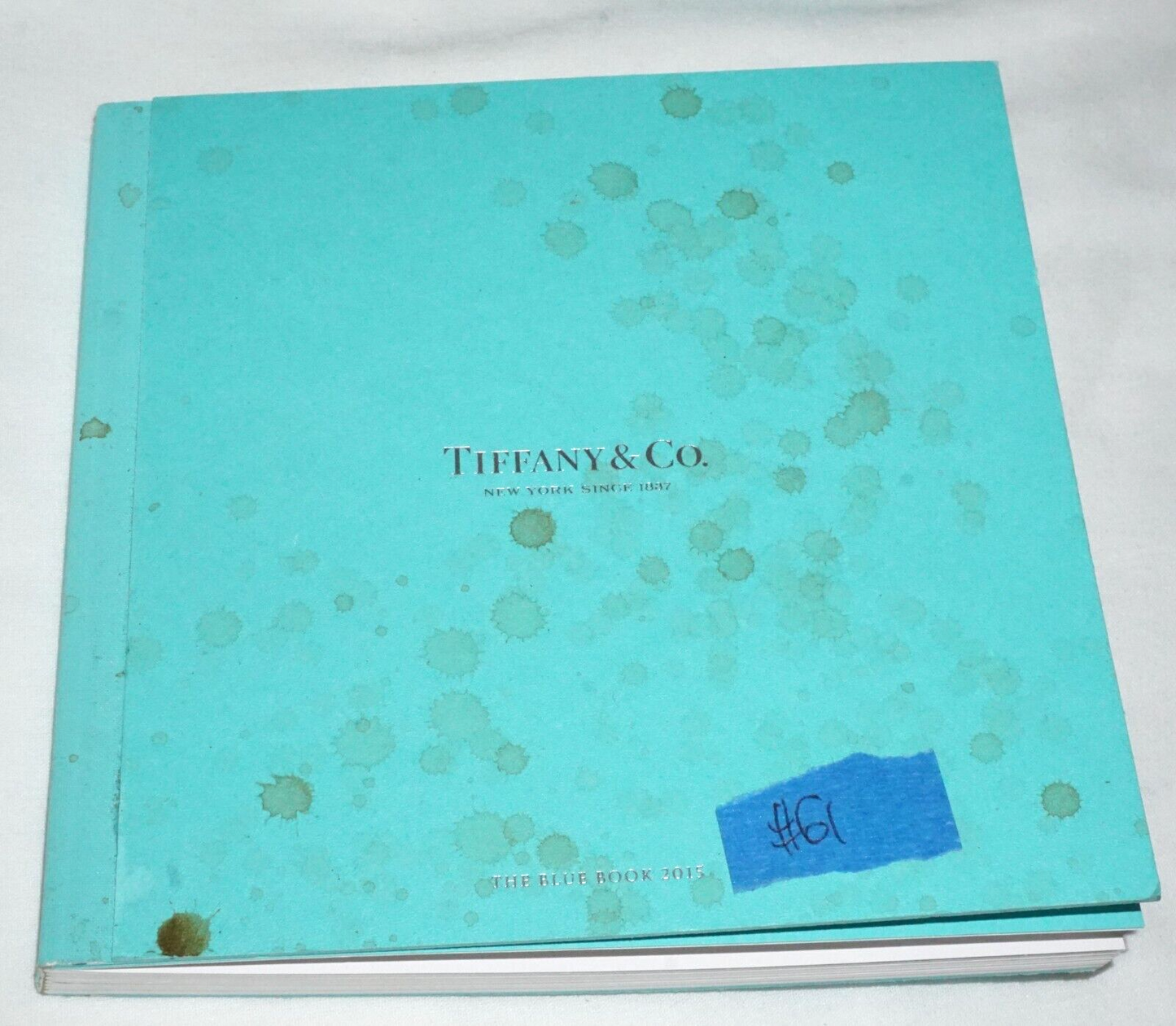 2015 New York 950 Platinum Sapphire & Diamond Ring Sz6.5 Tiffany Blue Book (InS)
