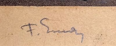 Vintage Czech Color Etching 34/70 Snowy Street Frantisek Emler (1912-1992)(***)