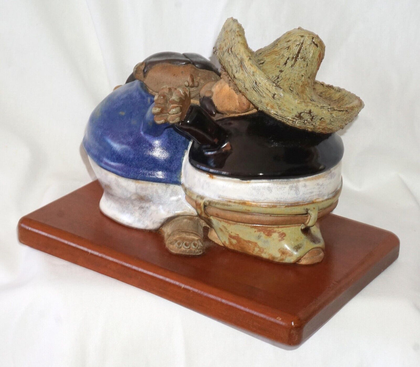 Mexican, Ceramic Sculpture- Dancing Couple by Rodo Padilla (HiC)