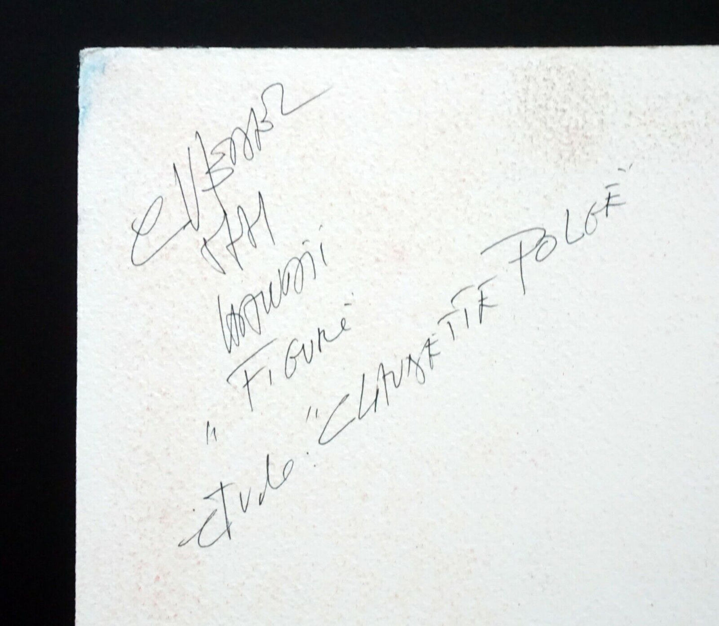 France HI Outsider Art Color Pencil Painting Male Portrait Claude Vedel (EtJ)#35