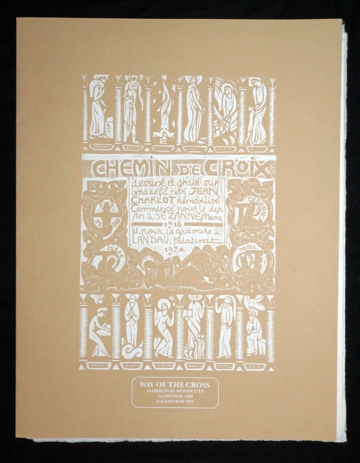 1920/1977 French Block Print The Way of the Cross Jean Charlot (1898-1979)(Mod)5