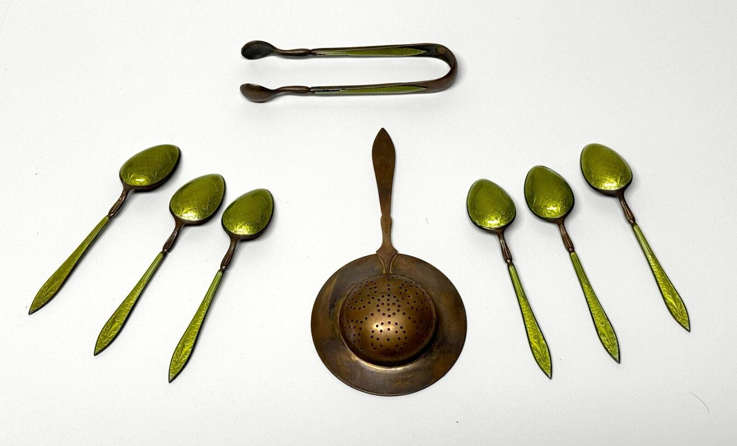 1880 Norwegian Sterling .925 Tea Set- David-Andersen Christiania Jewelers (FeP)