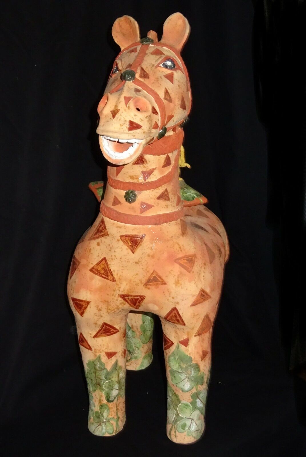 Hawaii Pottery Sculpture Horse Around Monkey Business by Vicky Chock (Z)