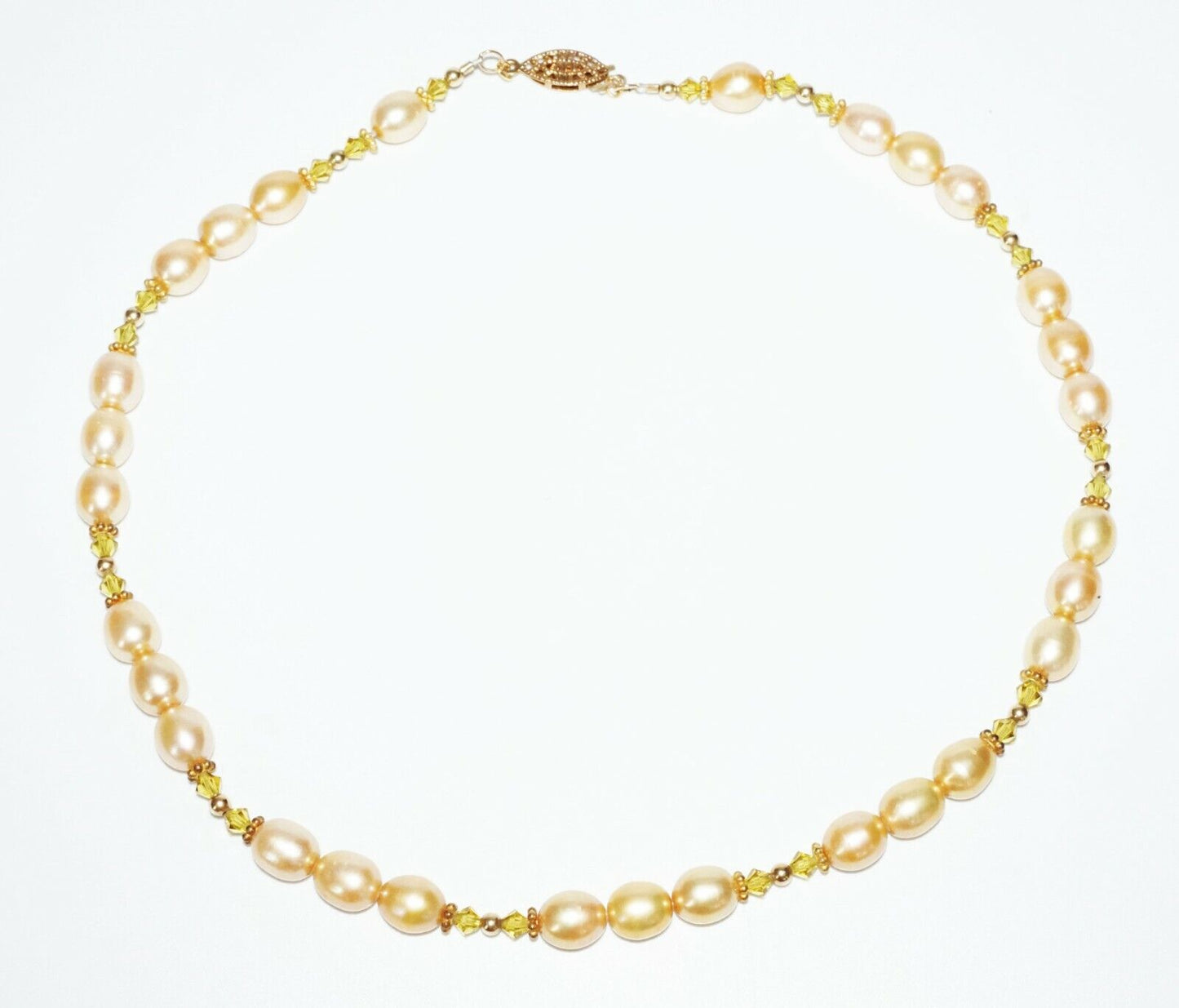 3Pc Multicolored Single Strand Pearl Necklaces w. Sterling silver Clasp(SaR)#450