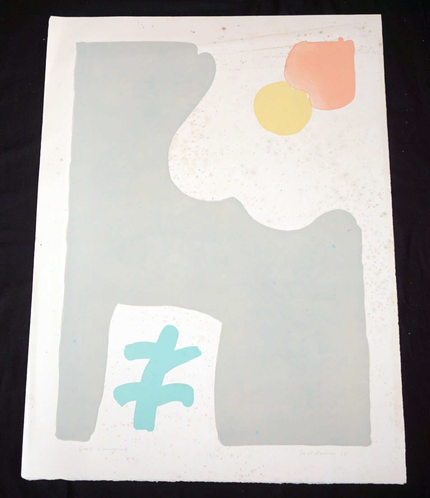 '73 Washington DC Print "Dusk Leningrad" by Jacob Kainen (1909-2001)(Mod)