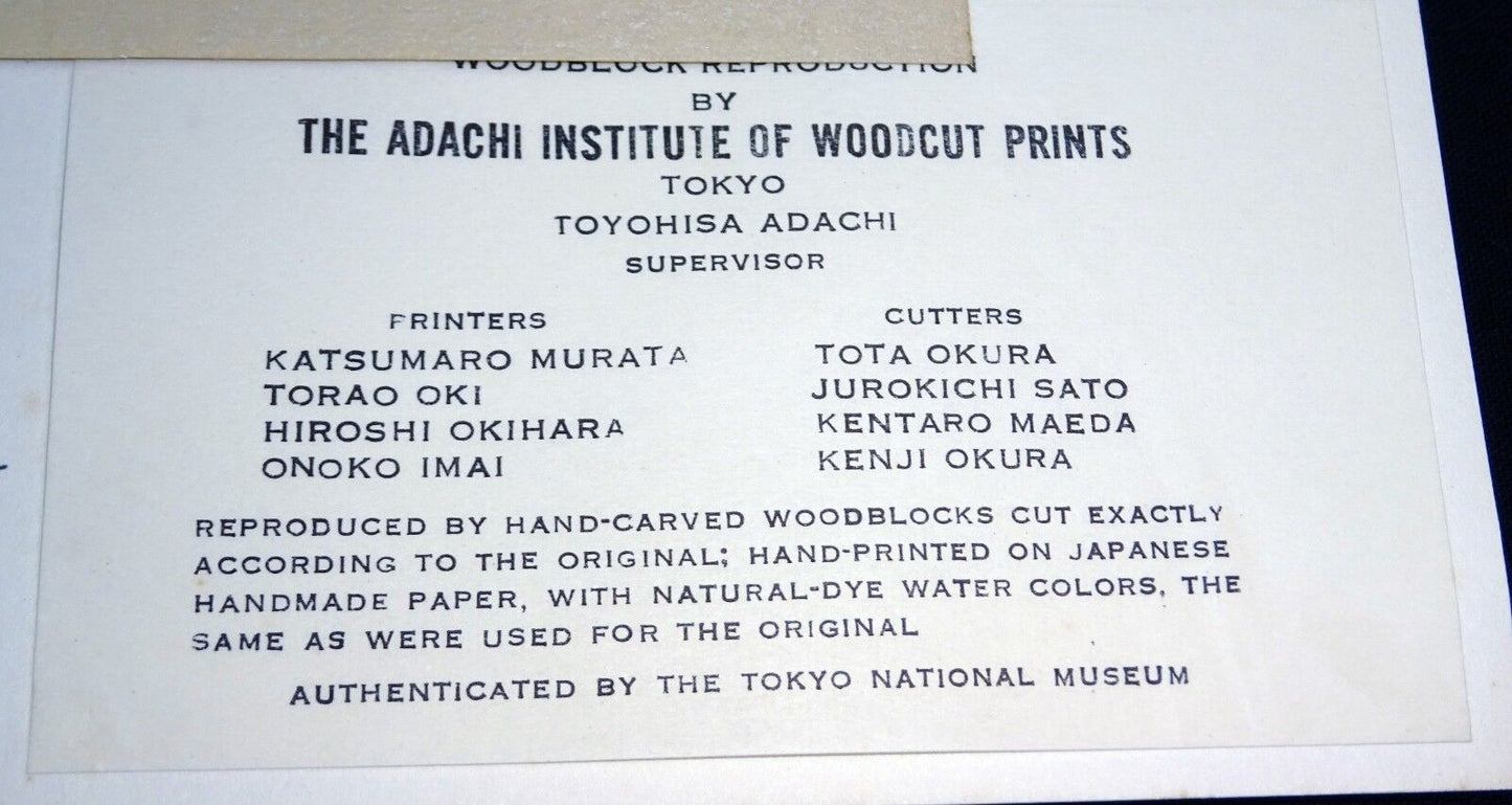 Japanese Woodblock Print Reproduction after Sharaku by Adachi Institute (Mod)