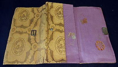 3x 19/20CT Japanese Silk Brocade Purses (Par)