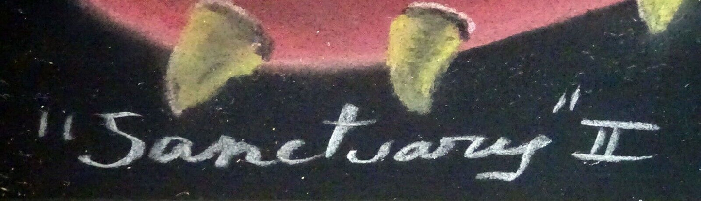 1992 US Mexican Pastel Painting "Sanctuary" by Ramon S. Alcolea (b.1958) (CuM)