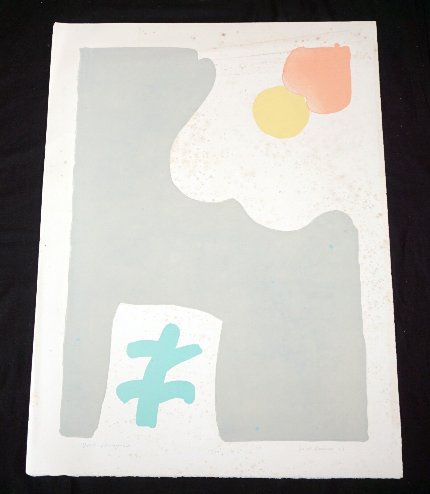 '73 Washington DC Print "Dusk Leningrad" by Jacob Kainen (1909-2001)(Mod)