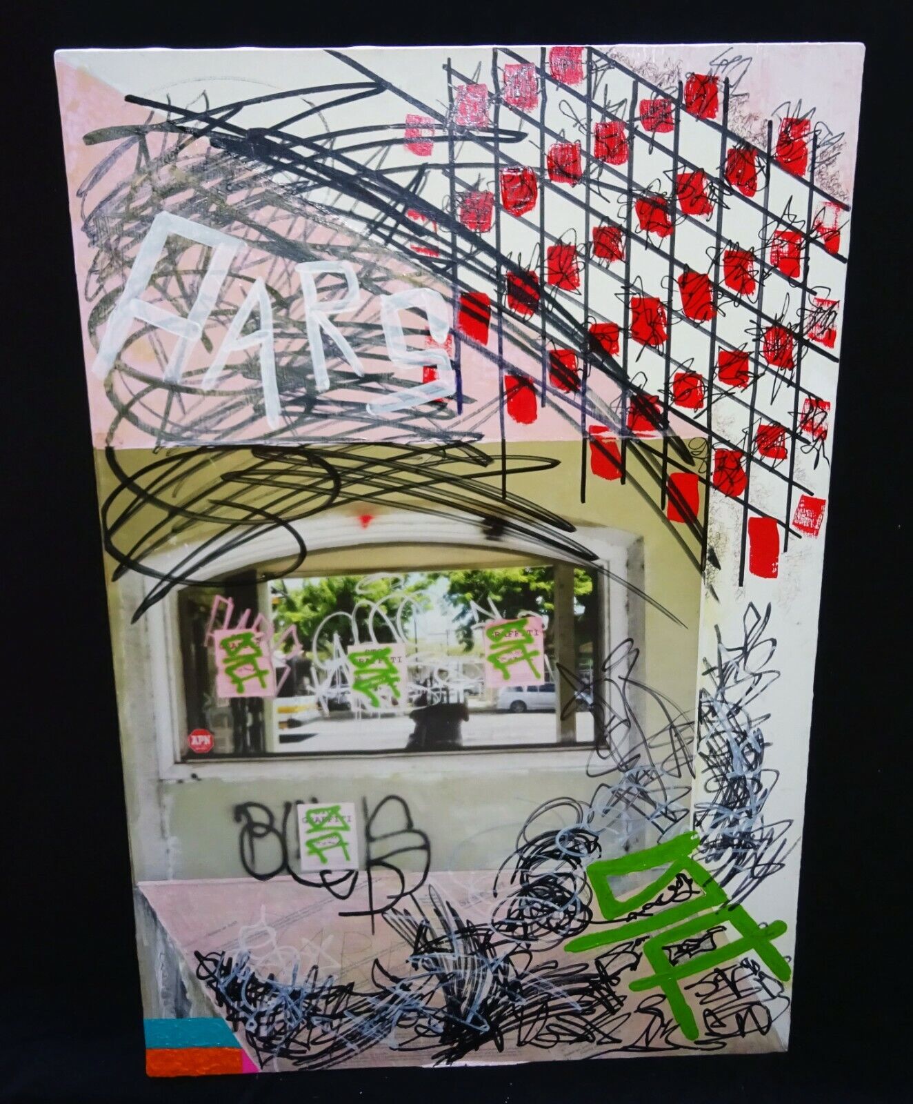 Hawaii Acrylic Mixed Media Painting No Graffiti Honolulu by Jerome Wallace (WaJ)