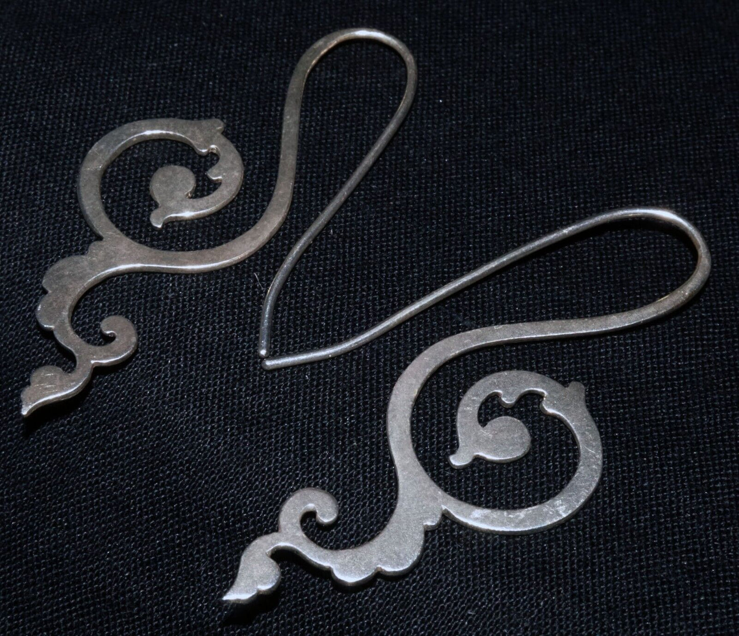Hawaii Modernist Music Key Motif Sterling Silver Earrings by Joy (WoJ)