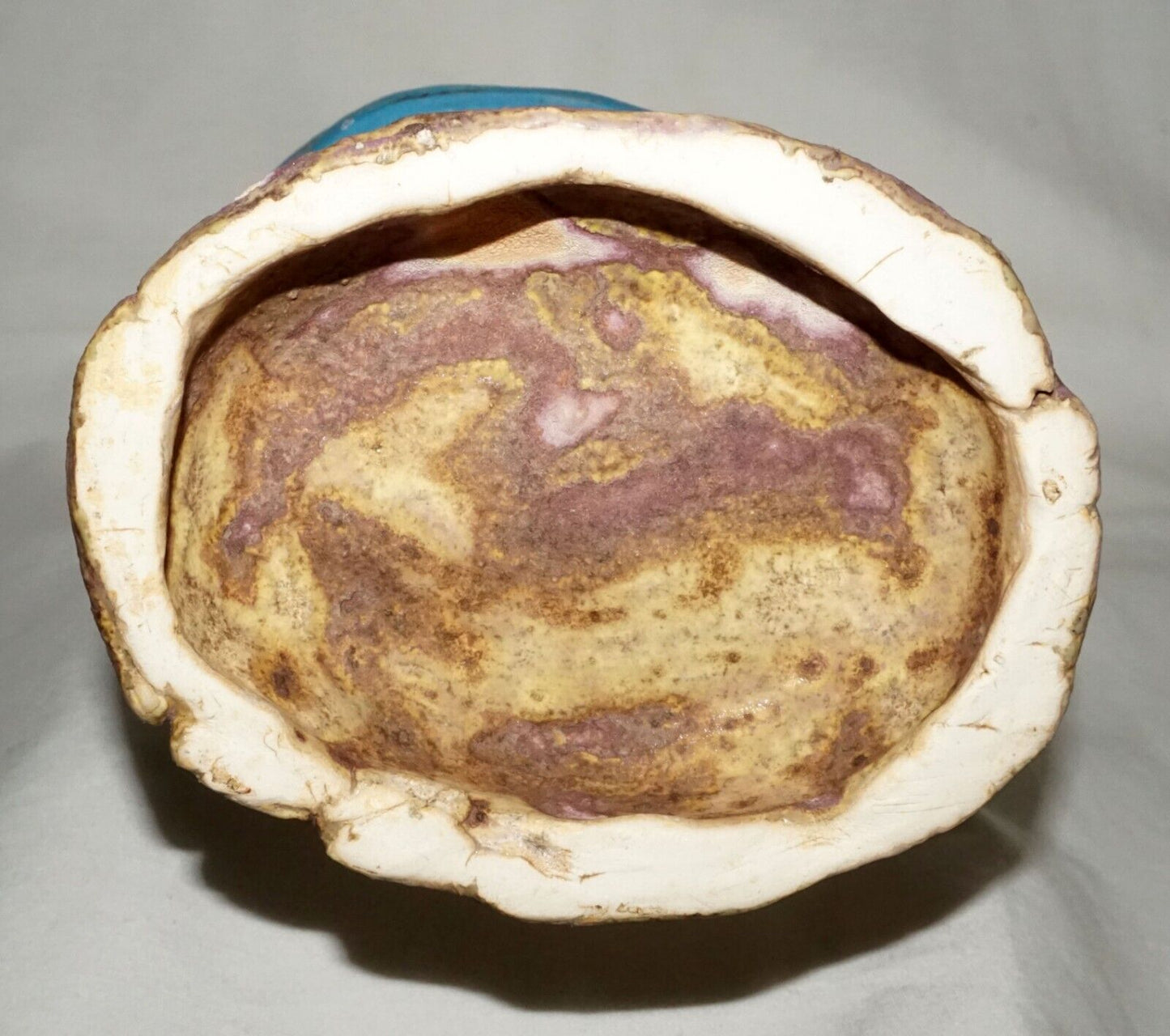 Contemp. Hawaii Pottery Sculpture Ponytail & Love Tattoo Girl by Jo Rowley (CuM)