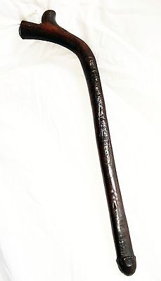 Antique Fijian Viti Wooden Carved War Club w. Kill Marks (Dil)