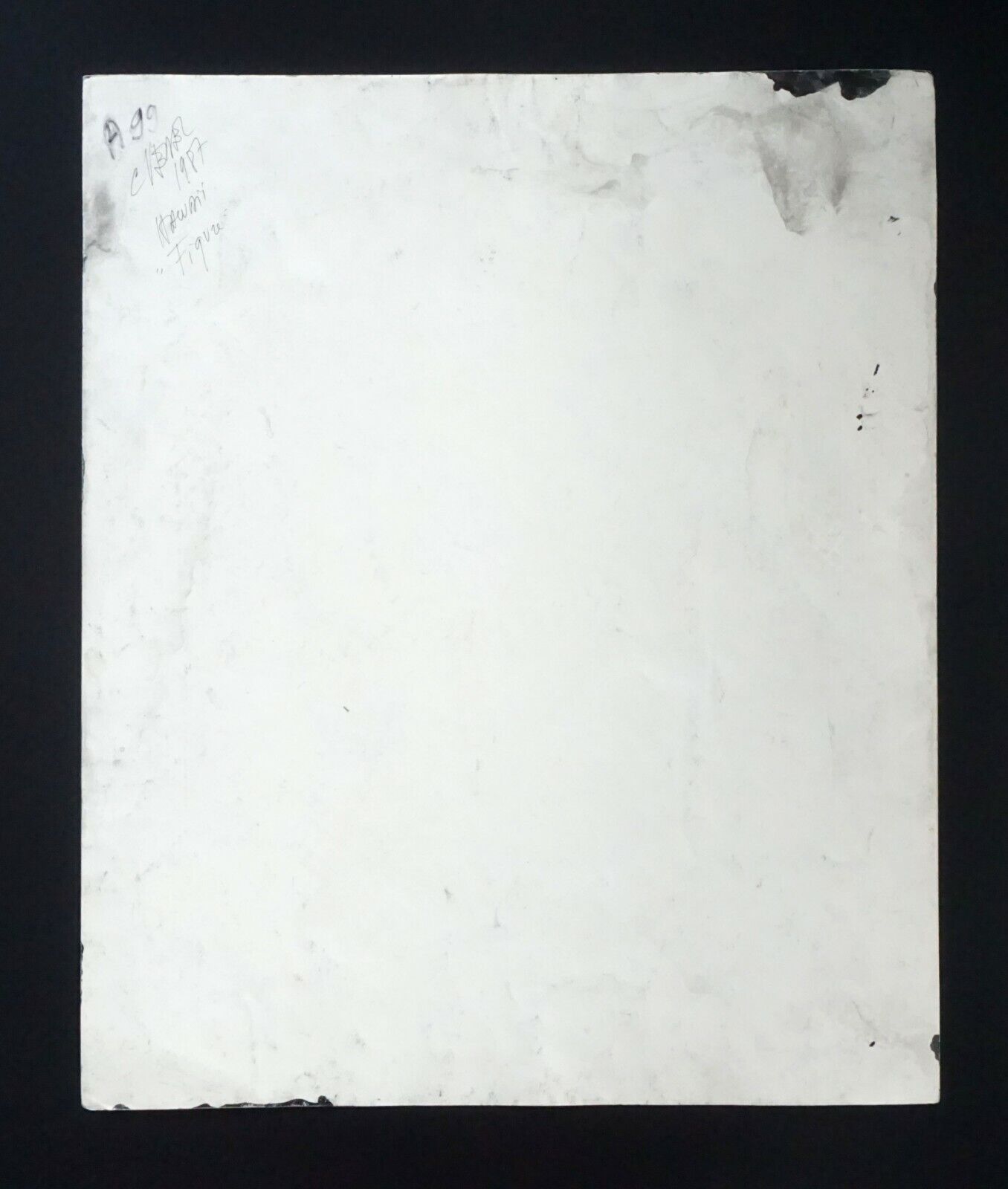 France Outsider Art Ink Portrait Painting Female Portrait Claude Vedel (EtJ)#53