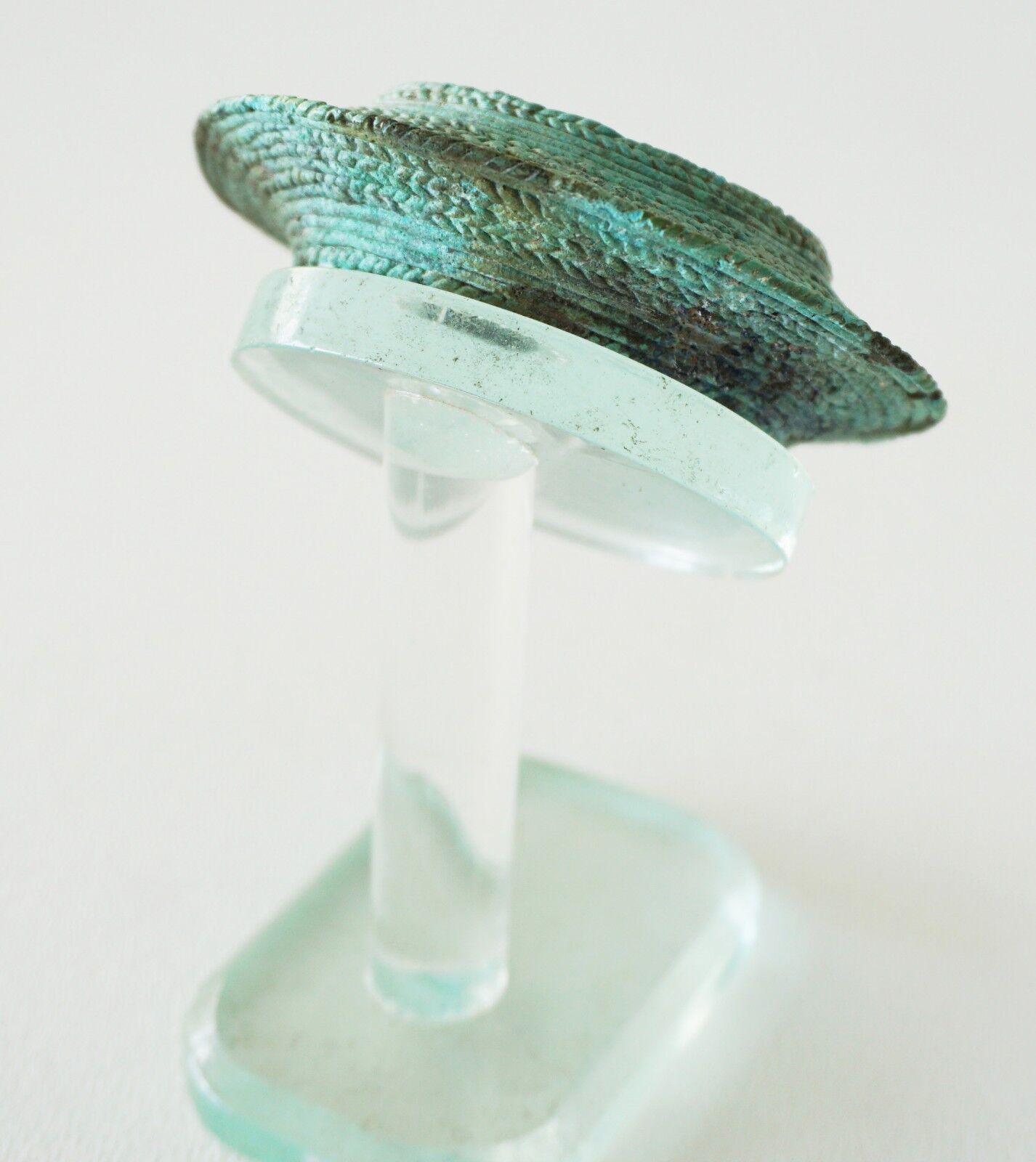 Prehistoric B.C. Thai Ban Chiang Rope Motif Bronze Flange Bracelet (Mil)