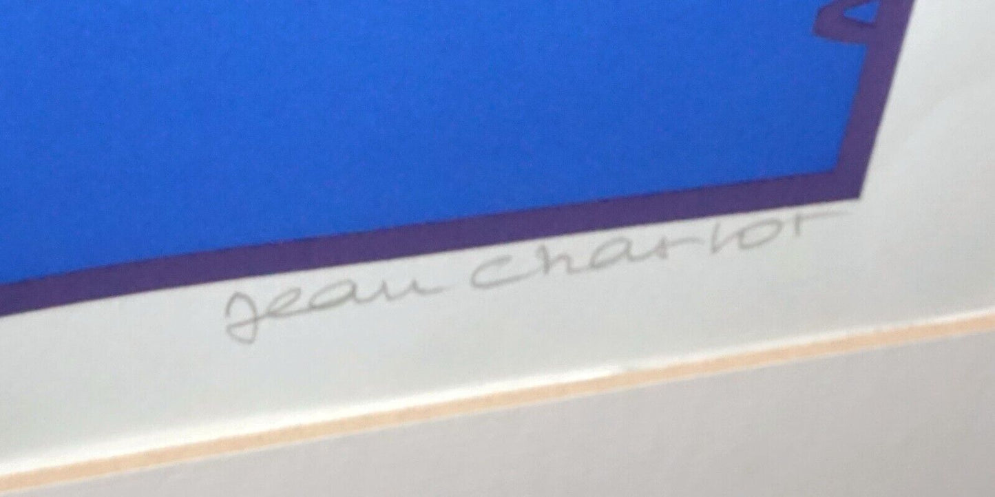 70s Hawaii Silkscreen Print 74/200 Spear Thrower Jean Charlot (1898-1979) (FeH)