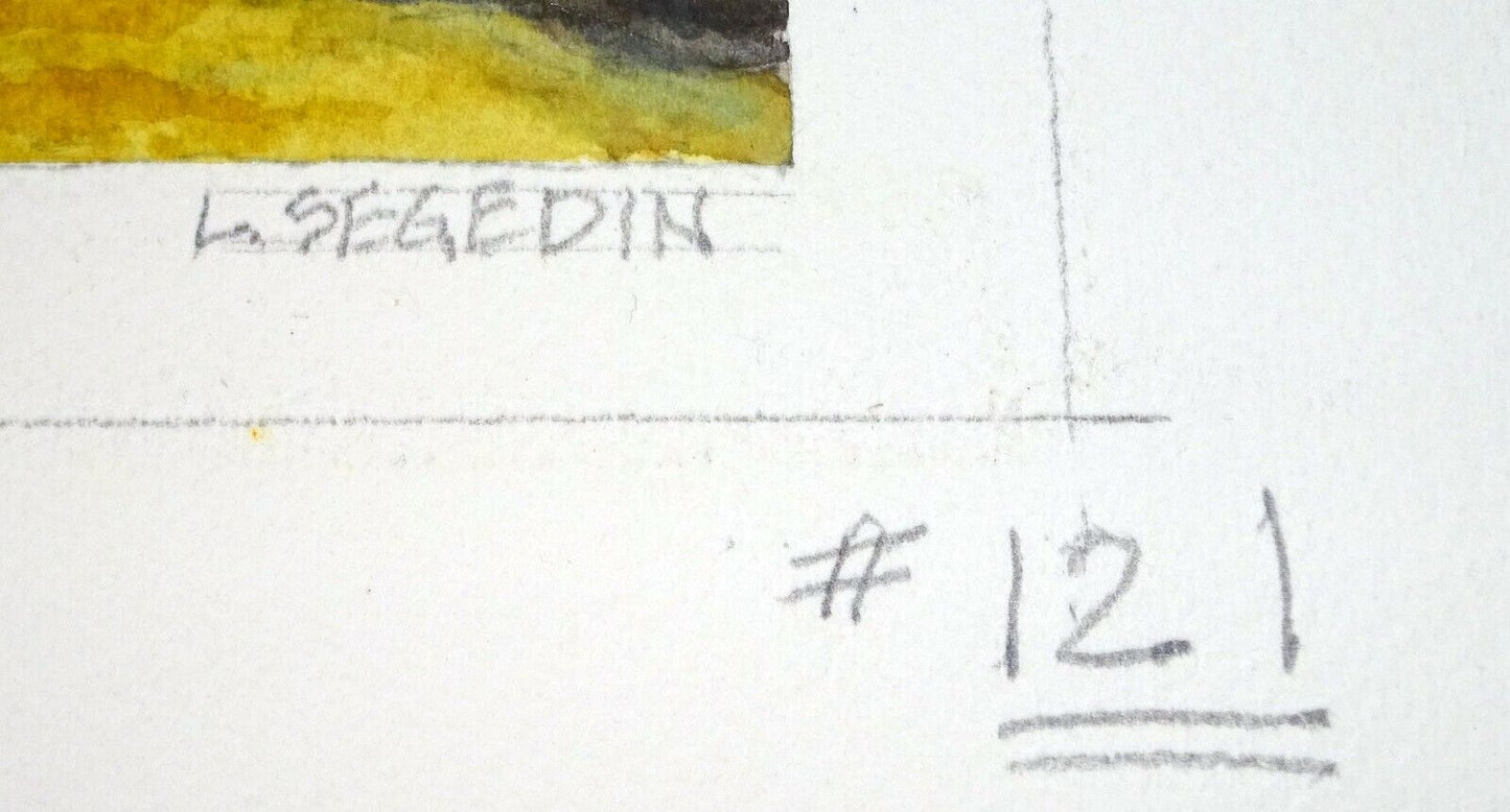 Hawaii Watercolor Painting "China Walls @ Portlock Oahu" by by L. Segedin #121