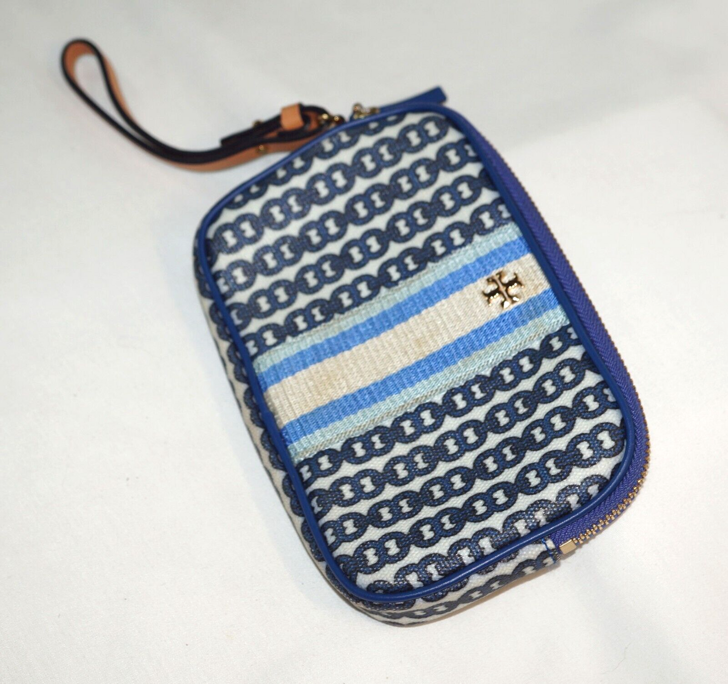 Tori Burch Gemini Link Canvas Wristlet (InS)37