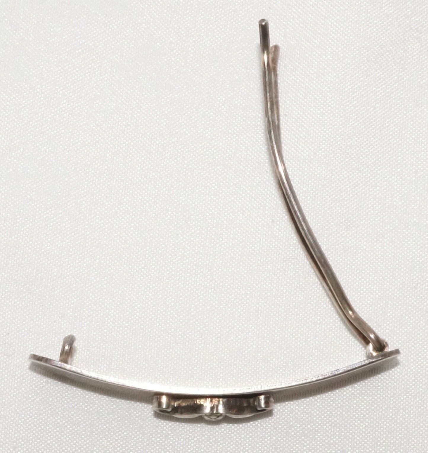 Vintage Georg Jensen Style Sterling Hair Clip w Acorn Accent (QuC) 24