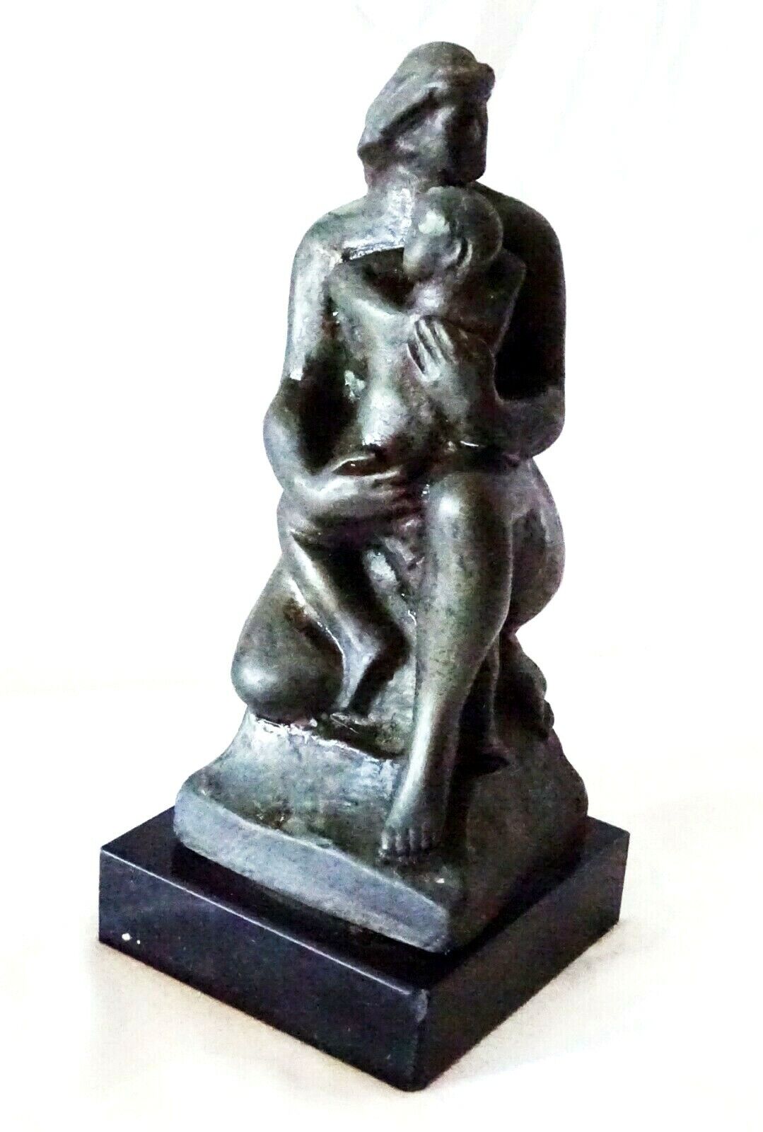 1926 US Sterling Silver Sculpture Mother & Child William Zorach (1887-1966)(New)
