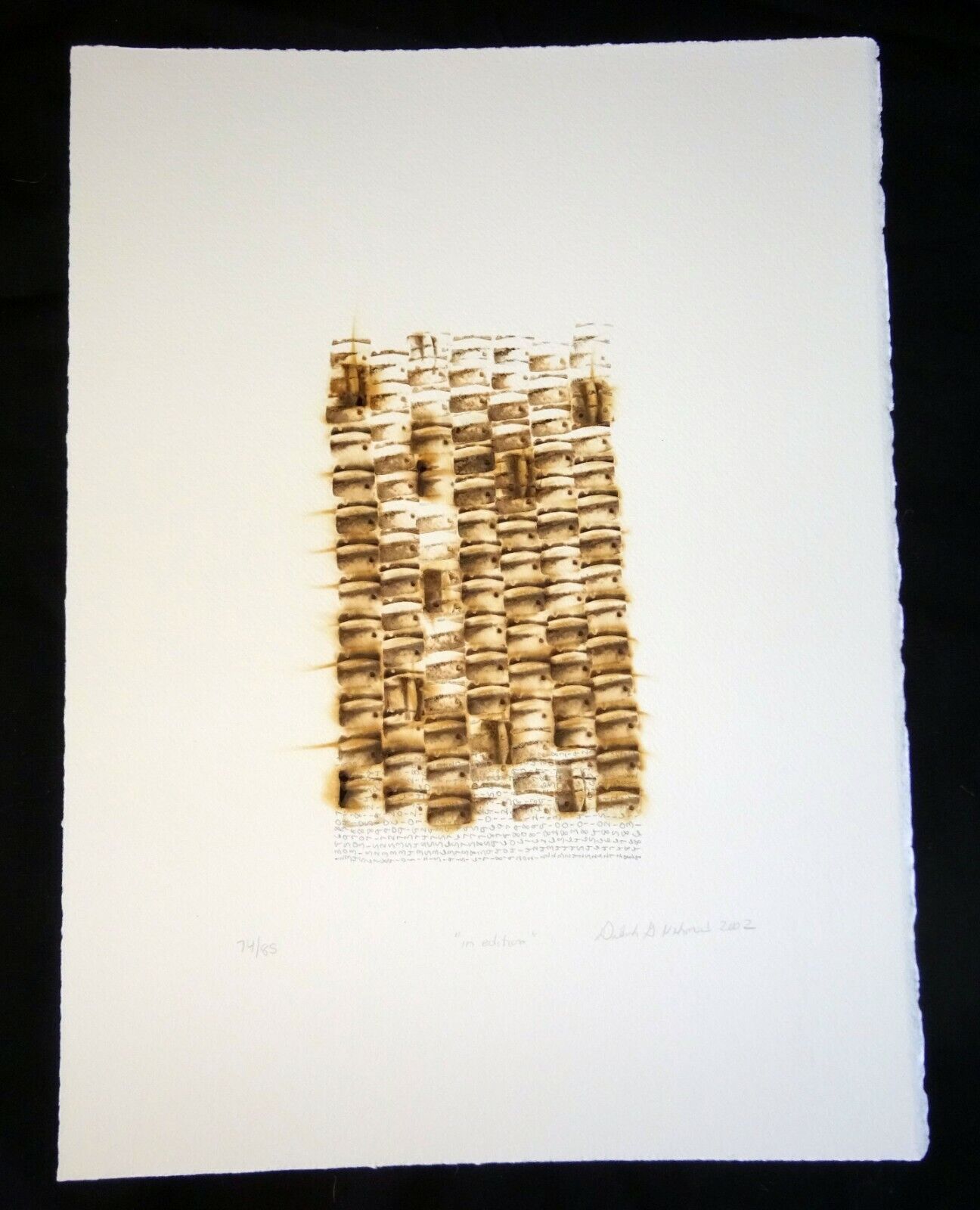 02 Hawaii Pyrography Abstract Print 74/85 by Deborah Gottheil Nehmad (AHB)