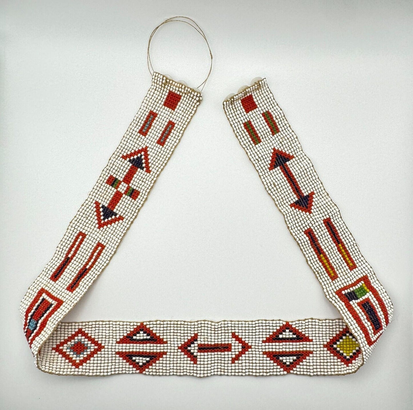 Vintage Circa 1973 Kenyan Maasai Glass Bead Belt (MiM)