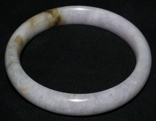 Vintage Chinese Natural Lavender Jade Bangle Bracelet 55mm Diameter (CoM)