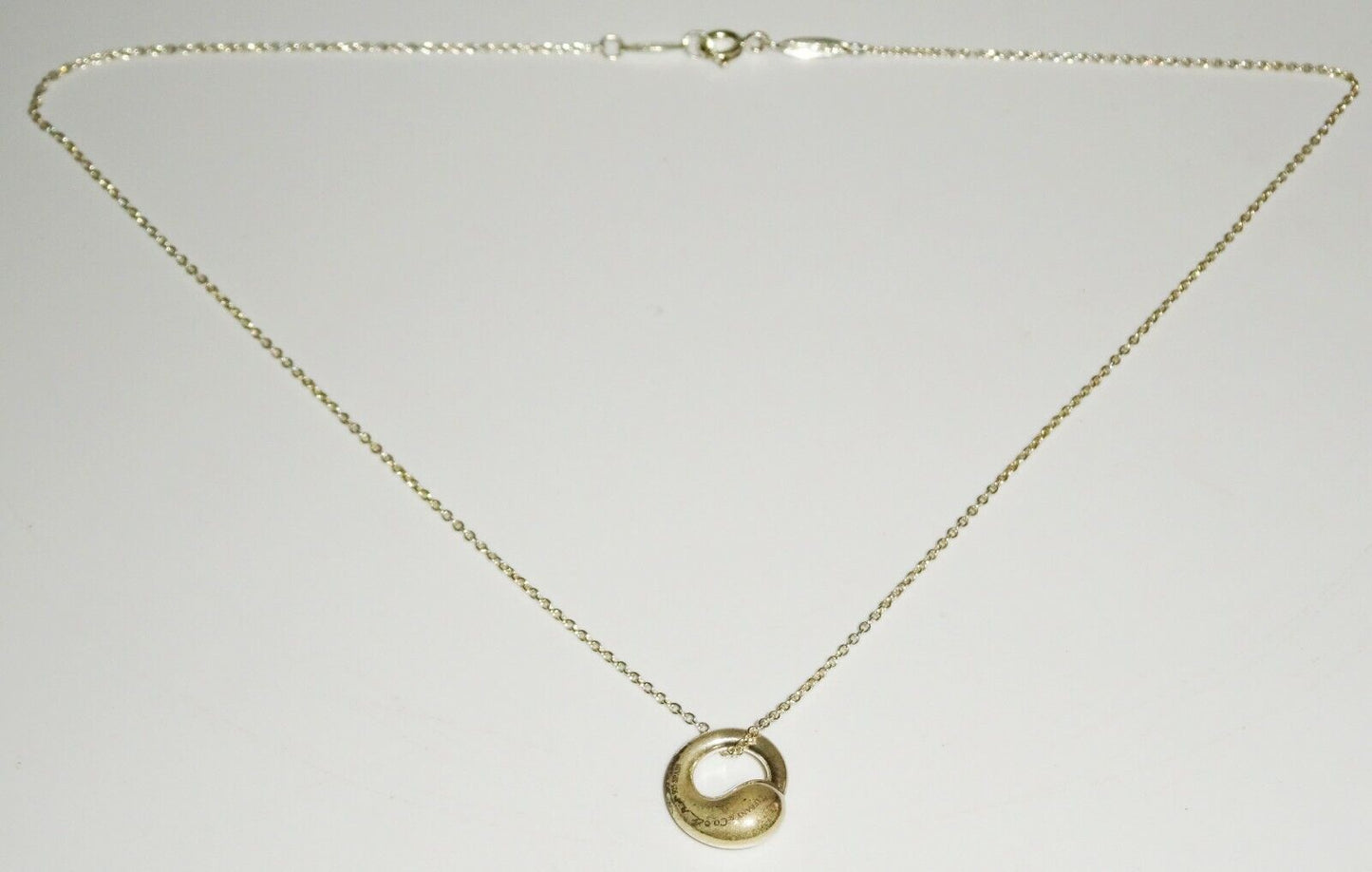 Vintage US Sterling Silver Necklace w. Eternal Circle by Tiffany & Co. (HoP)