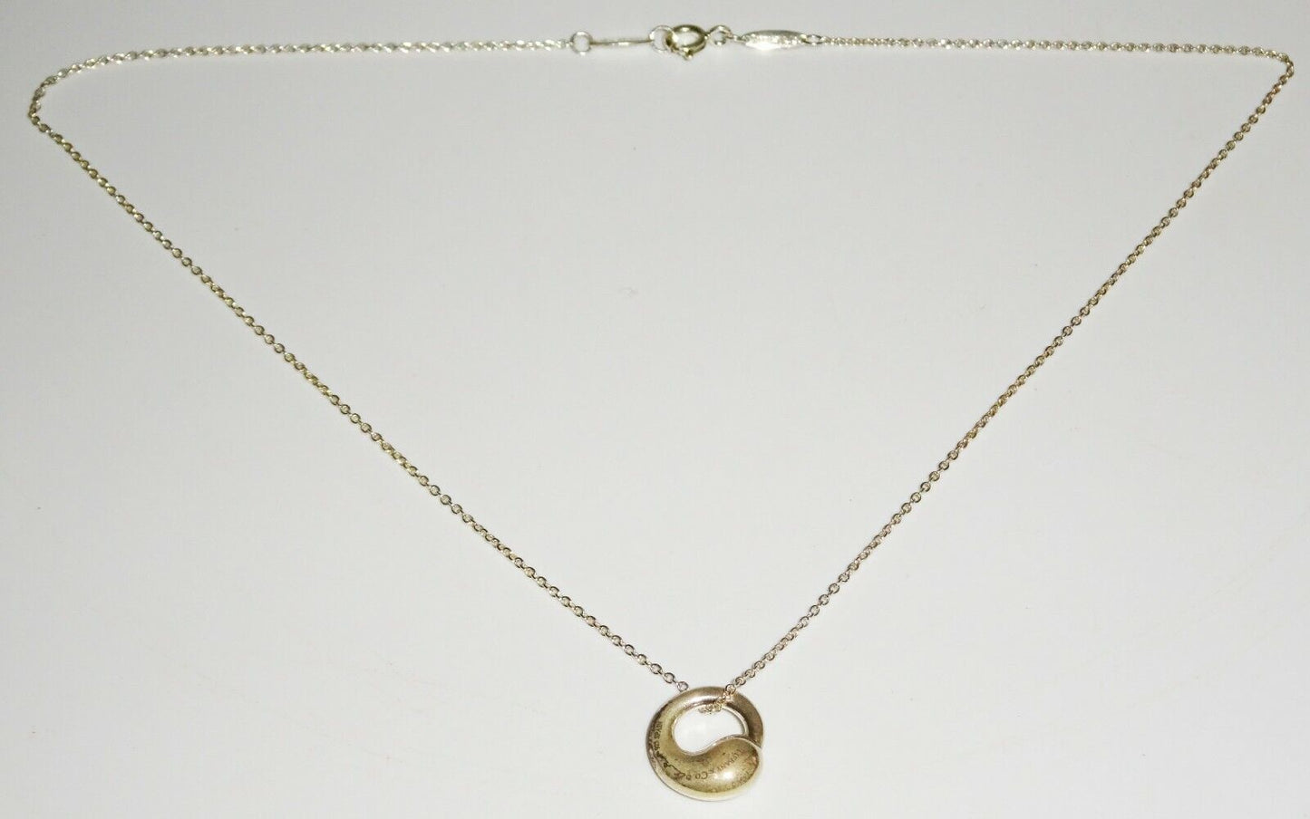 Vintage US Sterling Silver Necklace w. Eternal Circle by Tiffany & Co. (HoP)