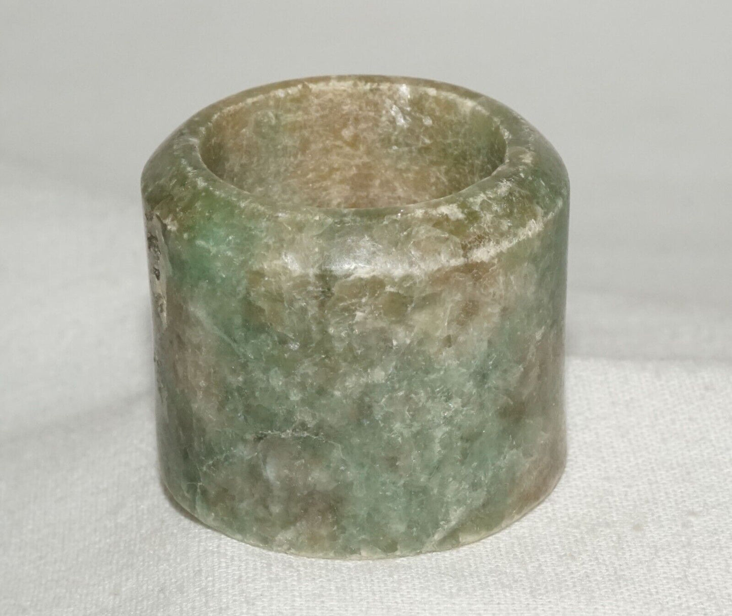 Antique Chinese Well Worn Jadeite Jade Archers Ring Sz. 10.25 (Les)L21