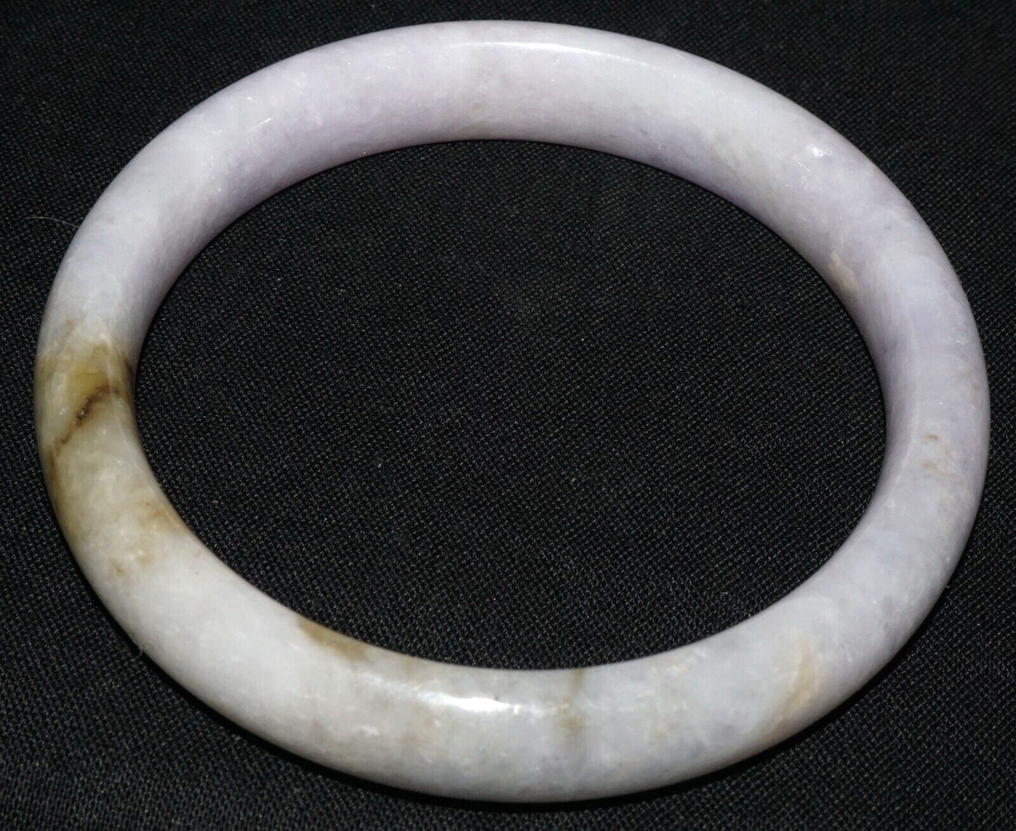 Vintage Chinese Natural Lavender Jade Bangle Bracelet 55mm Diameter (CoM)