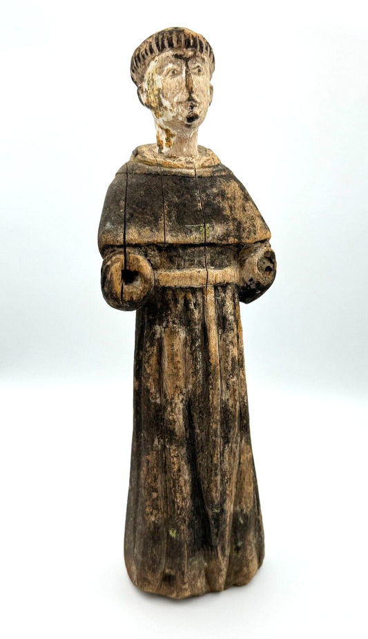 Antique Christian Religious Santos, Saint, Hand Carved, Original Paint (MiM)